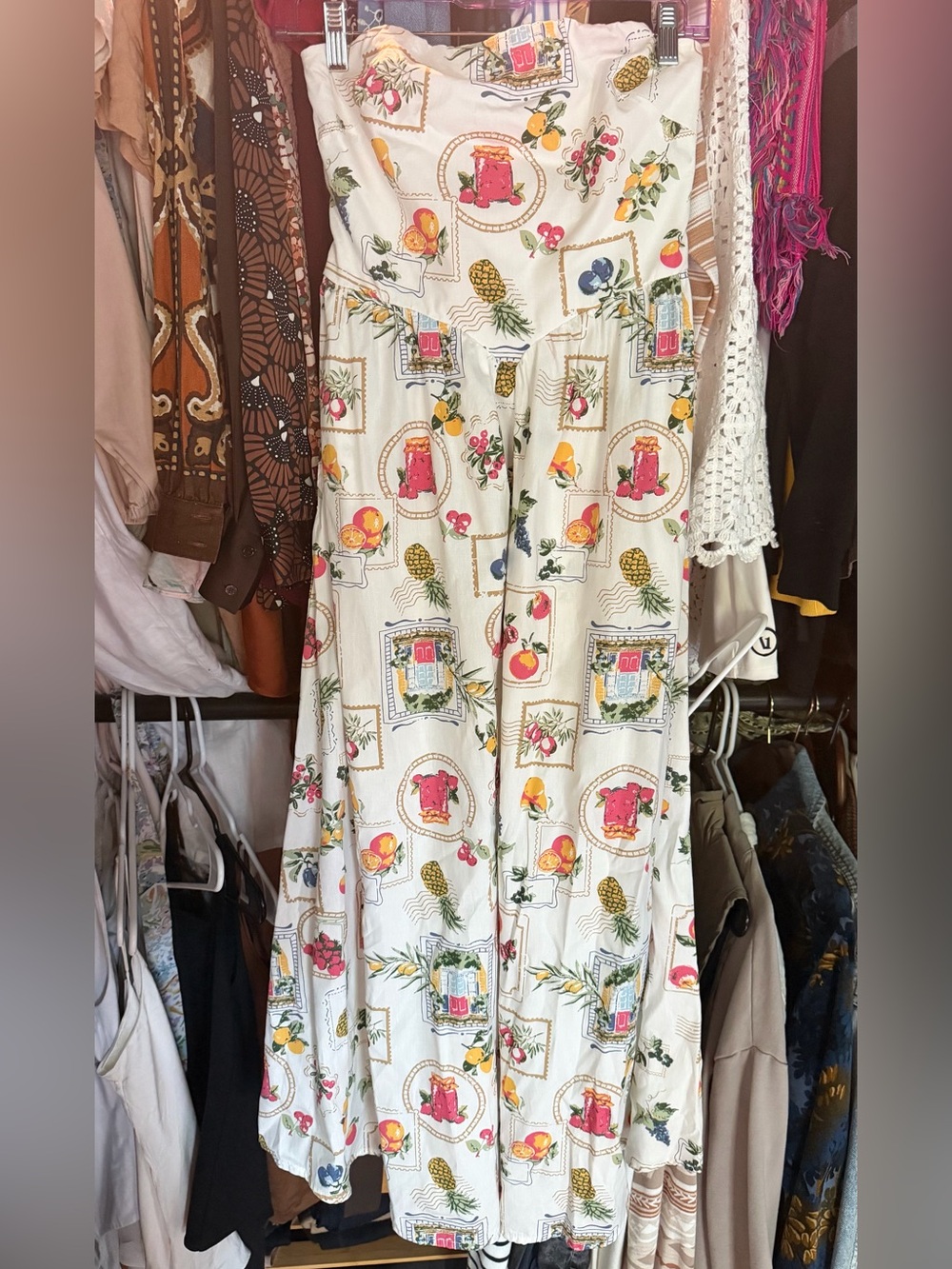 Jessica Simpson White Cotton Printed Dress